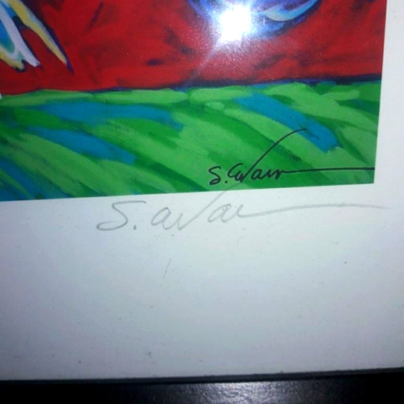 S. Avar signed Artwork - Picture 4 of 4